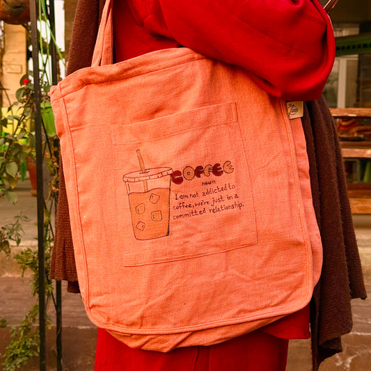 Coffee (Noun) Linen Tote Bag
